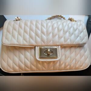 Karl Lagerfeld Paris Quilted Leather Shoulder Bag Brand New With Tags